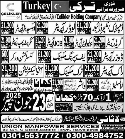Driver Jobs in Turkey